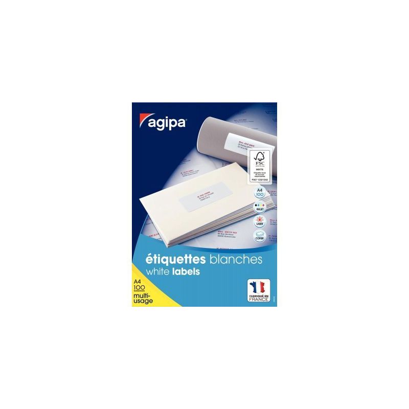 Achetez Boîte de 1 400 étiquettes multi-usages 105x39mm 119002 AGIPA pas cher sur Ma Rentrée Scol.. Achetez Boîte de 1 400 étiquettes multi-usages 105x39mm 119002 AGIPA pas cher sur Ma Rentrée Scol..
