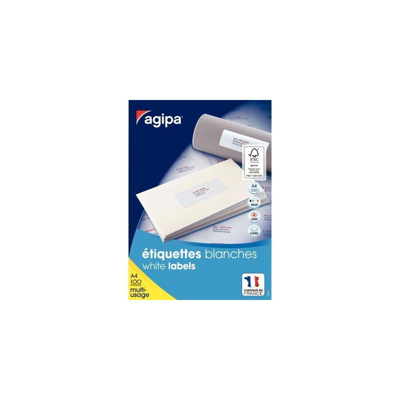 Achetez Boîte de 3 300 étiquettes multi-usages 70x25mm 119007 AGIPA pas cher sur Ma Rentrée Scola.. Achetez Boîte de 3 300 étiquettes multi-usages 70x25mm 119007 AGIPA pas cher sur Ma Rentrée Scola..