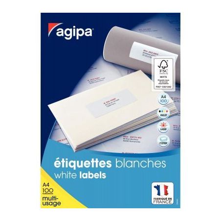 Achetez Boîte de 3 300 étiquettes multi-usages 70x25mm 119007 AGIPA pas cher sur Ma Rentrée Scola..