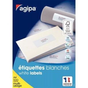 Achetez Boîte de 5 600 étiquettes multi-usages 52,5x21,2mm 118992 AGIPA pas cher sur Ma Rentrée S..