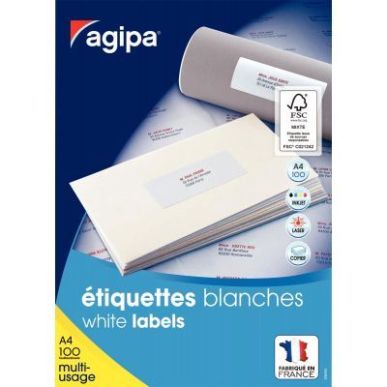 Achetez Boîte de 5 600 étiquettes multi-usages 52,5x21,2mm 118992 AGIPA pas cher sur Ma Rentrée S..
