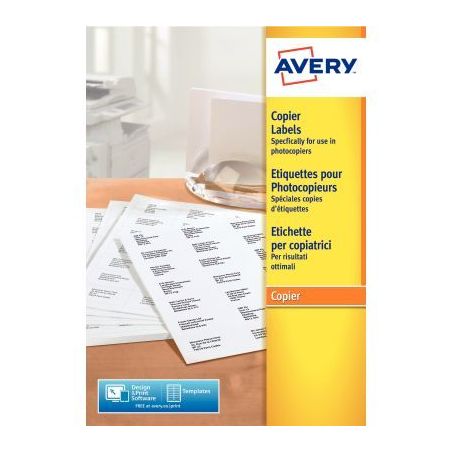 Achetez Boîte de 1 600 étiquettes copieur 105x35mm DP165-100 AVERY pas cher sur Ma Rentrée Scolai..