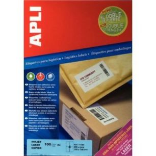 Achetez Boîte de 400 étiquettes adhésives extra fortes blanches 148x105mm 11785 AGIPA pas cher su..