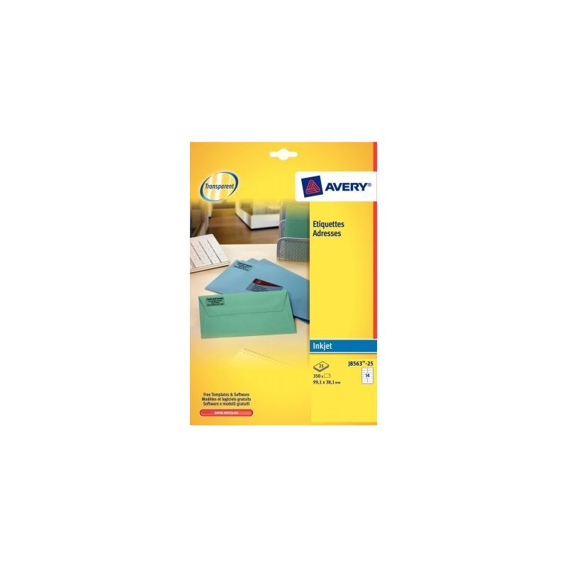 Achetez Pochette de 525 étiquettes transparentes laser 63,5x38,1mm L7560-25 AVERY pas cher sur Ma R.. Achetez Pochette de 525 étiquettes transparentes laser 63,5x38,1mm L7560-25 AVERY pas cher sur Ma R..