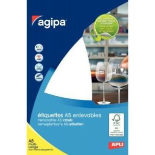 Achetez Etui de 1120 étiquettes multi-usages enlevables blanches 18,3x12mm 114260 AGIPA pas cher su..