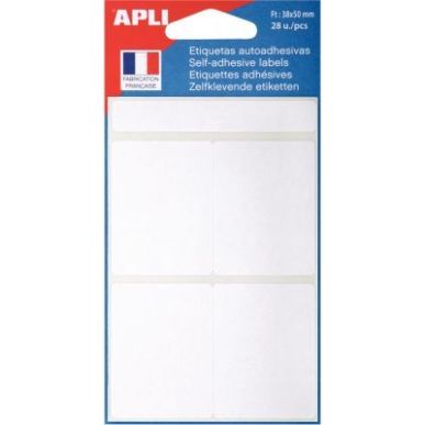 Achetez Pochette de 28 étiquettes blanc 38x50mm 111913 AGIPA pas cher sur Ma Rentrée Scolaire
