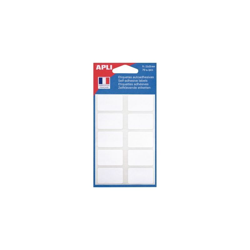 Achetez Pochette de 70 étiquettes blanc 32x20mm 111910 AGIPA pas cher sur Ma Rentrée Scolaire