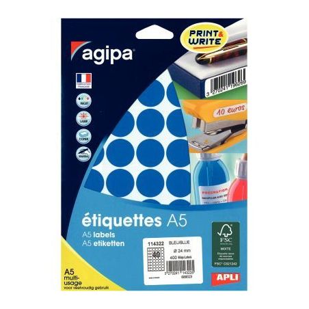 Achetez AGI ETU/400 PASTI BLEUE 24MM 114322 pas cher sur Ma Rentrée Scolaire