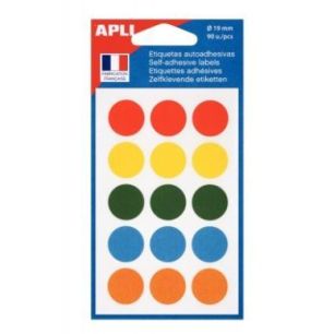 Achetez Etui de 90 pastilles de couleur diamètre 19mm coloris assortis 100088 AGIPA pas cher sur Ma..