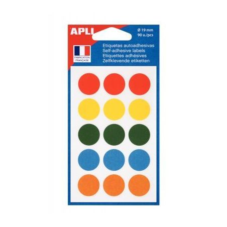 Achetez Etui de 90 pastilles de couleur diamètre 19mm coloris assortis 100088 AGIPA pas cher sur Ma..