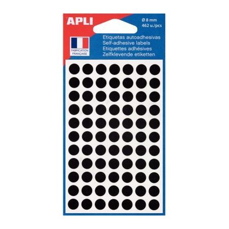 Achetez Etui de 462 pastilles adhésives diamètre 8 mm noir 111837 AGIPA pas cher sur Ma Rentrée S..