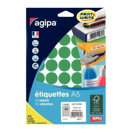Achetez AGI ETU/400 PASTI VERT 24MM 114321 pas cher sur Ma Rentrée Scolaire