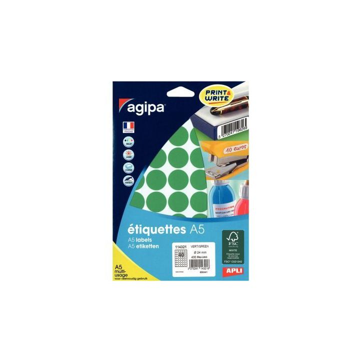 AGI ETU/400 PASTI VERT 24MM 114321