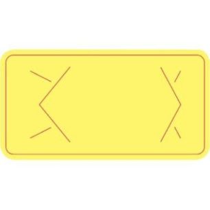 Achetez Carton de 24 rouleaux de 400 étiquettes KC FRAIS jaune 50.8 x 25.4mm PF10052 pas cher sur M..