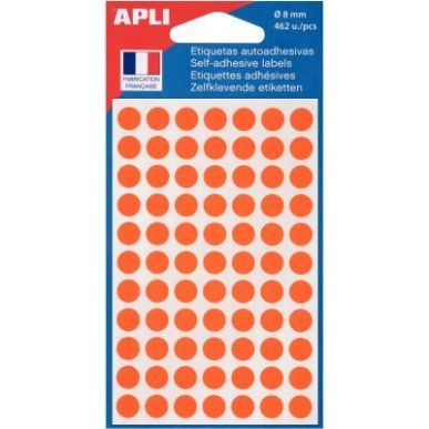 Achetez Sachet de 462 pastilles adhésives diamètre 8 mm orange 111835 AGIPA pas cher sur Ma Rentr ..