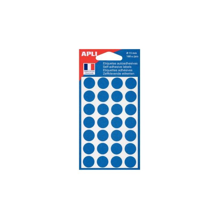 Etui de 168 pastilles de couleur diamètre 15mm bleu 111842 AGIPA