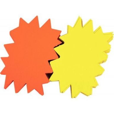 Achetez Paquet de 10 éclatés Flaconuo effaçable à sec 1 face jaune Flaconuo /1 face coloris oran..