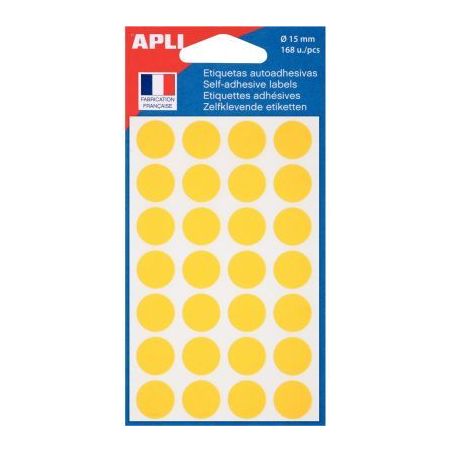 Achetez Pochette de 168 pastilles de couleur diamètre 15mm jaune 111844 AGIPA pas cher sur Ma Rentr..