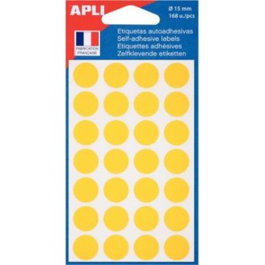 Achetez Pochette de 168 pastilles de couleur diamètre 15mm jaune 111844 AGIPA pas cher sur Ma Rentr..