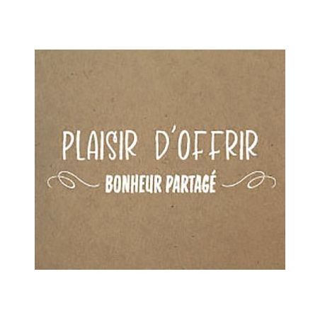 Achetez Rouleau de 500 étiquettes célébrations "Plaisir d'offrir" 40x35mm kraft 96E0442 pas cher ..