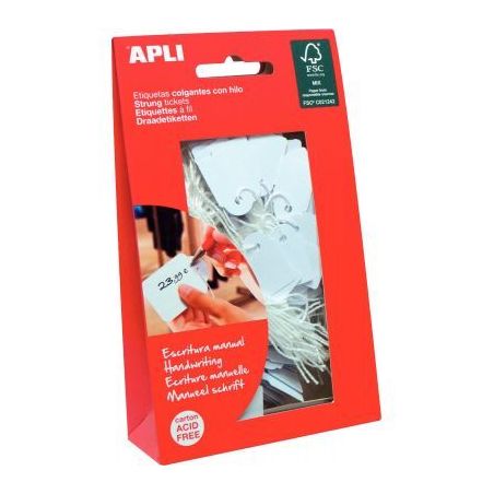 Achetez Boîte de 200 étiquettes bijouterie 15x24mm blanc 7009 APLI pas cher sur Ma Rentrée Scolai..