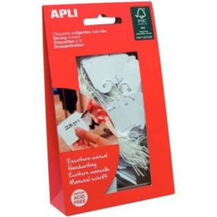 Achetez Boîte de 100 étiquettes bijouterie 36x53mm blanc 7013 APLI pas cher sur Ma Rentrée Scolai..