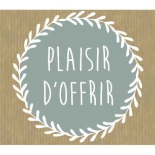 Achetez Rouleau de 500 étiquettes célébrations "Plaisir d'offrir" 40x35 mm gris 96E0413 pas cher ..