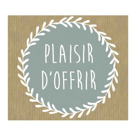 Achetez Rouleau de 500 étiquettes célébrations "Plaisir d'offrir" 40x35 mm gris 96E0413 pas cher ..