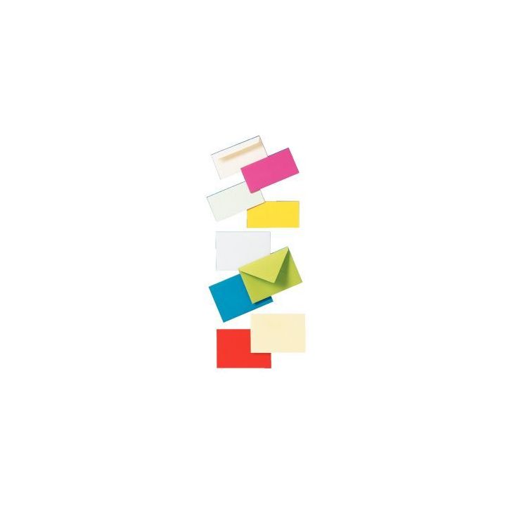 Paquet de 20 enveloppes Pollen Clairefontaine, format 11x22 cm, 120 g.  Ivoire 5445C POLLEN CLAIREFONTAINE