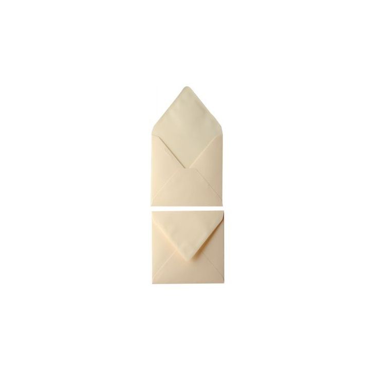 Paquet de 20 enveloppes Pollen 140x140mm 120g ivoire 5438C POLLEN CLAIREFONTAINE
