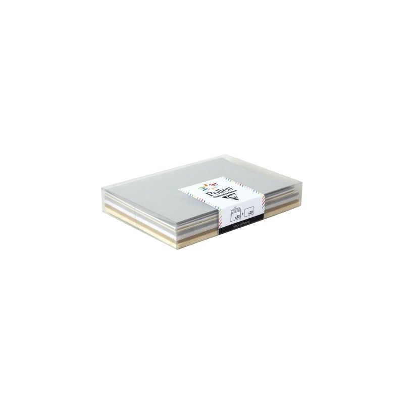 Achetez Paquet de 20 enveloppes Pollen 114x162mm avec 20 cartes assorties 20903C POLLEN CLAIREFONTAI.. Achetez Paquet de 20 enveloppes Pollen 114x162mm avec 20 cartes assorties 20903C POLLEN CLAIREFONTAI..