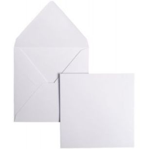 Achetez Paquet de 20 enveloppes Pollen 140x140mm 120g blanc 5428C POLLEN CLAIREFONTAINE pas cher sur..