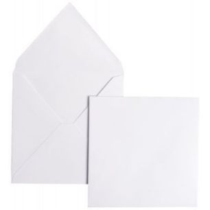 Achetez Paquet de 20 enveloppes Pollen Clairefontaine format 165 x 165mm 120g blanc 5433C POLLEN CLA..