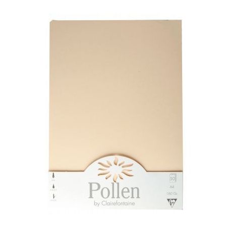 Achetez Paquet de 50 feuilles Pollen 210x297mm 160g ivoire 14204C POLLEN CLAIREFONTAINE pas cher sur..