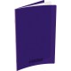 CONQUERANT C9 Cahier piqûre 24x32cm 48 pages 90g grands carreaux Séyès. Couverture polypropylène Violet