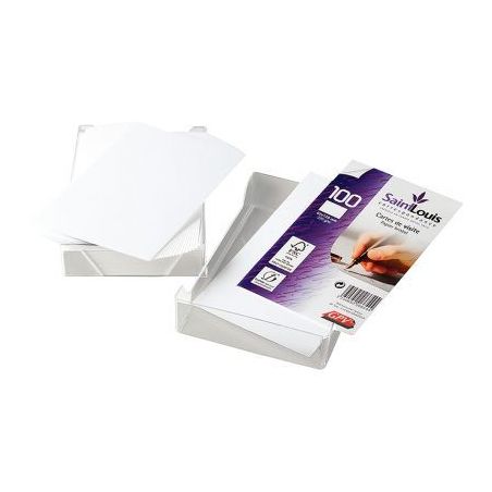 Achetez Boîte cristal de 100 cartes de visites bristol blanches 6654 GPV pas cher sur Ma Rentrée S..