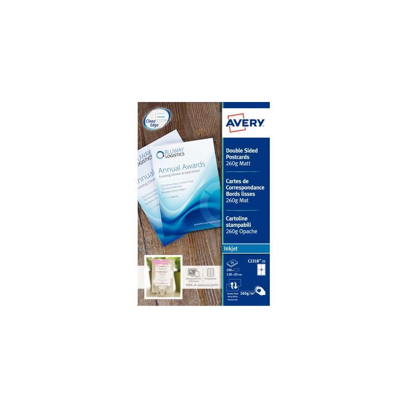 Achetez Pochette de 75 cartes de correspondance 210x99mm 220G C2359-25 AVERY pas cher sur Ma Rentré.. Achetez Pochette de 75 cartes de correspondance 210x99mm 220G C2359-25 AVERY pas cher sur Ma Rentré..