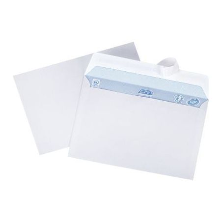 Achetez Boîte de 500 enveloppes blanches C6 114x162 80g/m² bande de protection 1308 GPV pas cher s..
