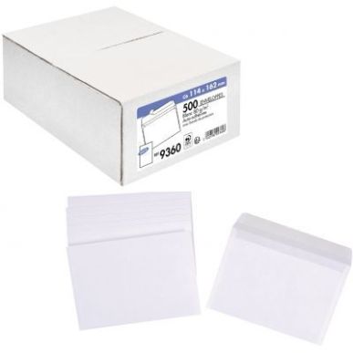 Achetez Boite 500 enveloppes blanches C6 114x162 80g/m² bande de protection 9360 LA COURONNE pas ch..