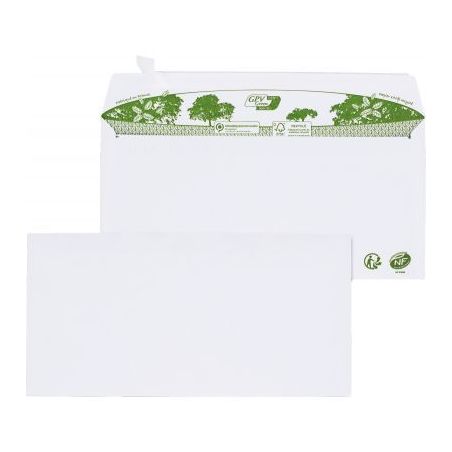 Achetez Paquet de 40 enveloppes extra-blanches 110x220mm 80g bande siliconée 32121 GPV pas cher sur..
