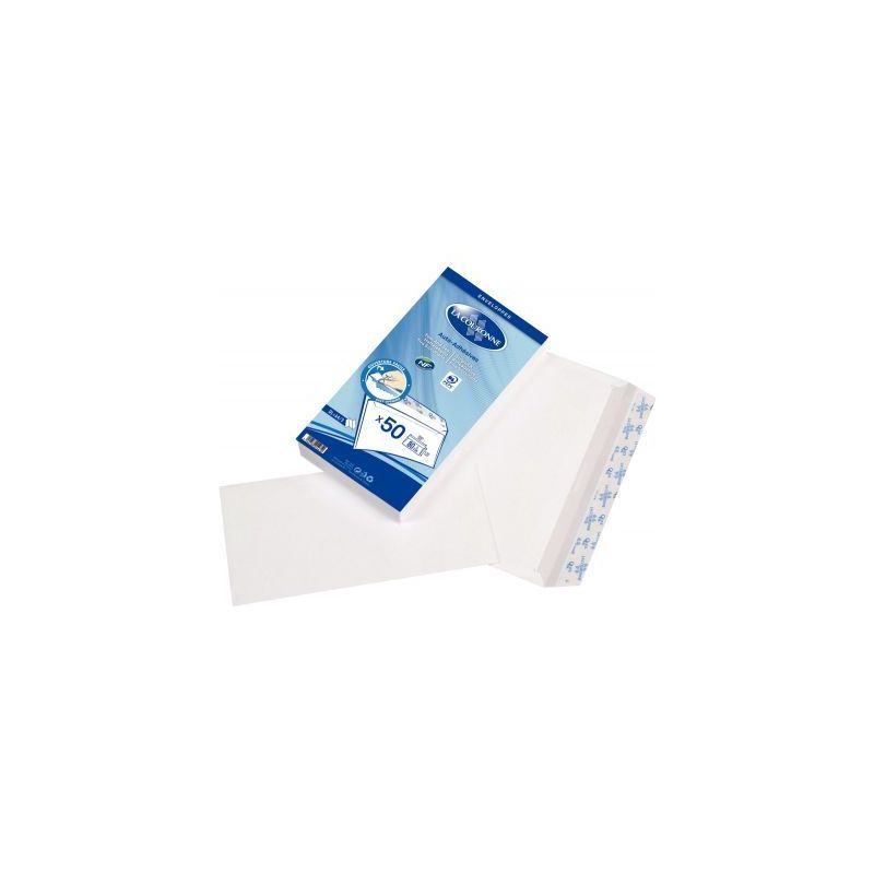 Achetez Paquet de 50 enveloppes blanches DL 110x220 80g/m² bande de protection 1461 LA COURONNE pas.. Achetez Paquet de 50 enveloppes blanches DL 110x220 80g/m² bande de protection 1461 LA COURONNE pas..