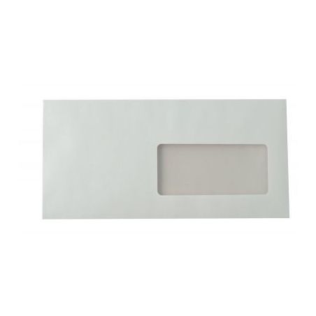 Achetez Boîte de 500 enveloppes blanches DL 110x220 90g/m² fenêtre 45x100 bande de protection 119..