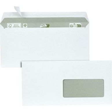 Achetez Boîte 500 enveloppes blanches DL 80 grammes Fenêtre 45 3016 GPV pas cher sur Ma Rentrée S..
