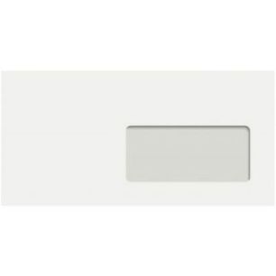 Achetez Boite de 250 enveloppes blanches 110x220mm 90g bande siliconée fenêtre 45x100mm 1603 CLAIR..