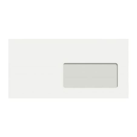Achetez Boite de 500 enveloppes blanches 110x220mm 80g bande siliconée fenêtre 45x100mm 1402C CLAI..