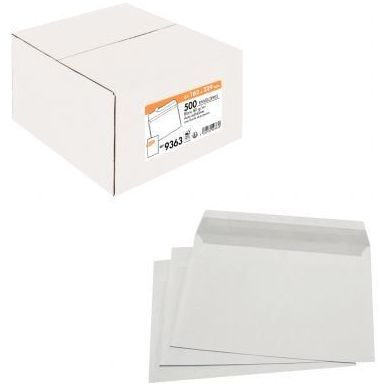 Achetez Boîte de 500 enveloppes Blanches 80g C5 162x229 mm auto-adhésives pas cher sur Ma Rentrée..