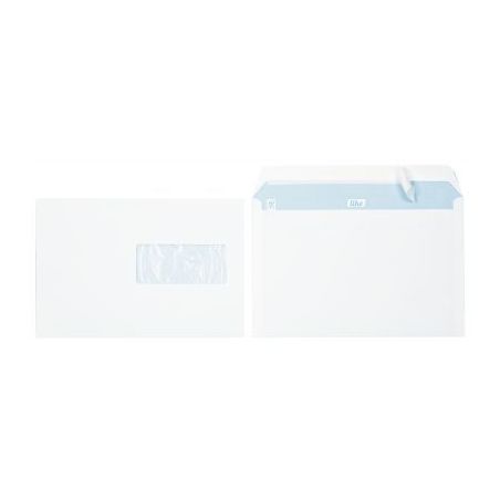 Achetez Boîte de 500 enveloppes blanches C5 162x229 80g/m² fenêtre 45x100 bande siliconée 1313 G..