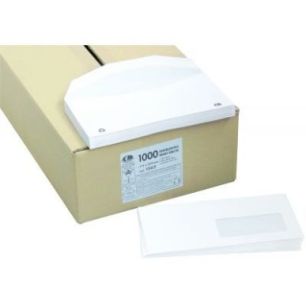 Achetez Boîte de 1000 enveloppes blanches 114x229 80g/m² fenêtre 45x100 de mise sous pli automati..