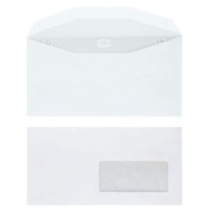 Achetez Boîte de 1000 enveloppes blanches 115x225 80g/m² fenêtre 45x100 de mise sous pli automati..