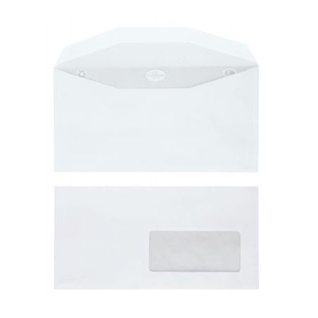 Achetez Boîte de 1000 enveloppes blanches 115x225 80g/m² fenêtre 45x100 de mise sous pli automati..